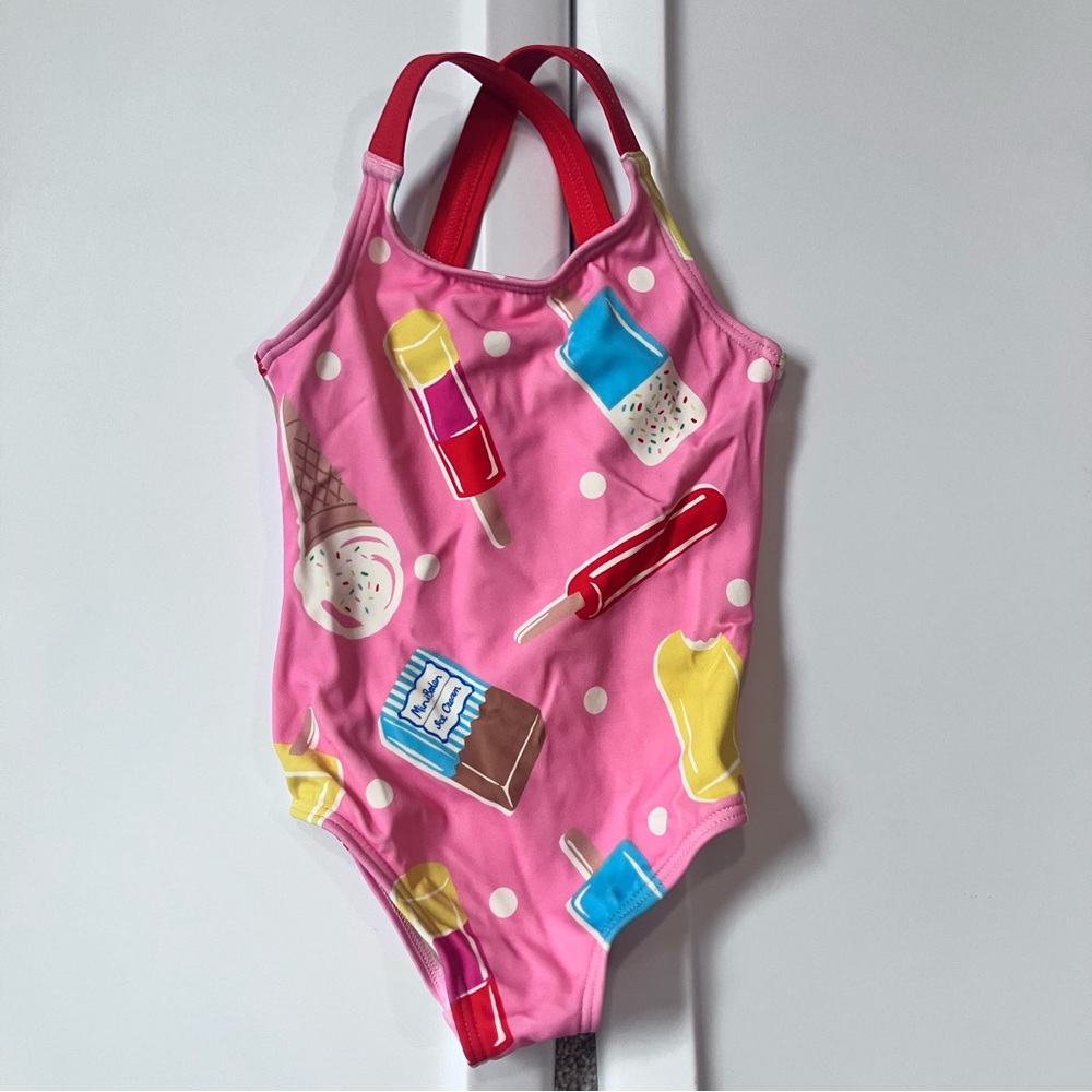 Boden Kids Ice Cream Print One Piece 6-9m